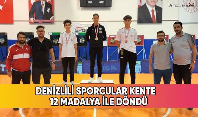 denizlili sporcular kentte 12 madalya ile döndü spor denizli haber