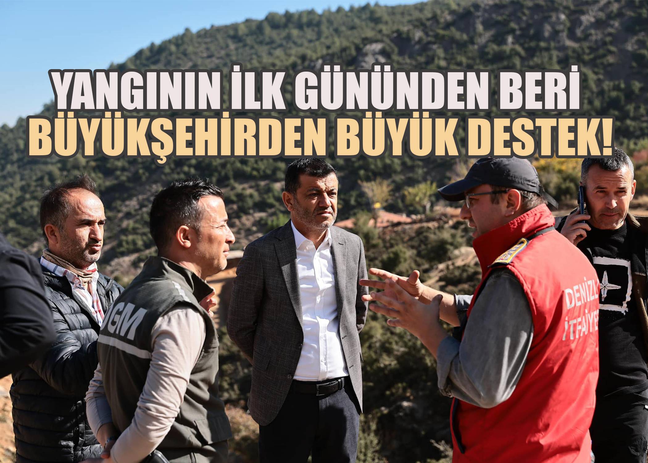 Karcı Dağında'ki Yangının İlk Gününden Beri Büyükşehirden Büyük Destek!